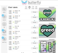 Butterfly Dating messaging